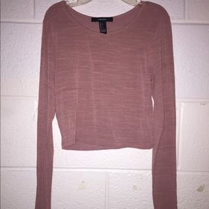 Long sleeve crop top